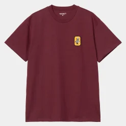 T-Shirts & Polos>Carhartt WIP S/S Signal T-Shirt Malbec