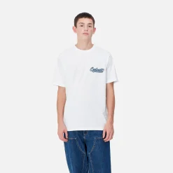 T-Shirts & Polos>Carhartt WIP S/S Spill T-Shirt White