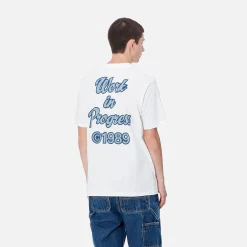 T-Shirts & Polos>Carhartt WIP S/S Spill T-Shirt White