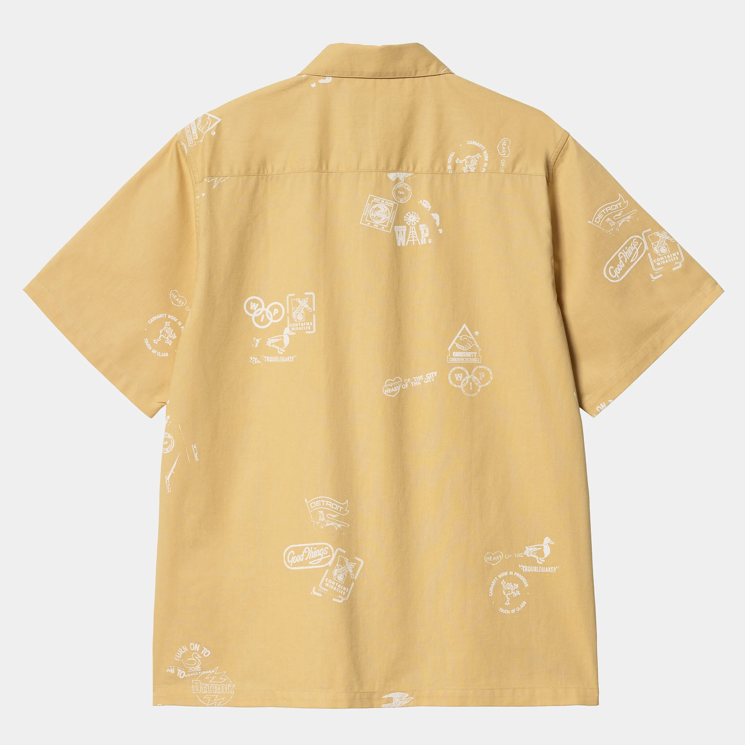 Hemden>Carhartt WIP S/S Stamp Shirt Stamp Print, Bourbon