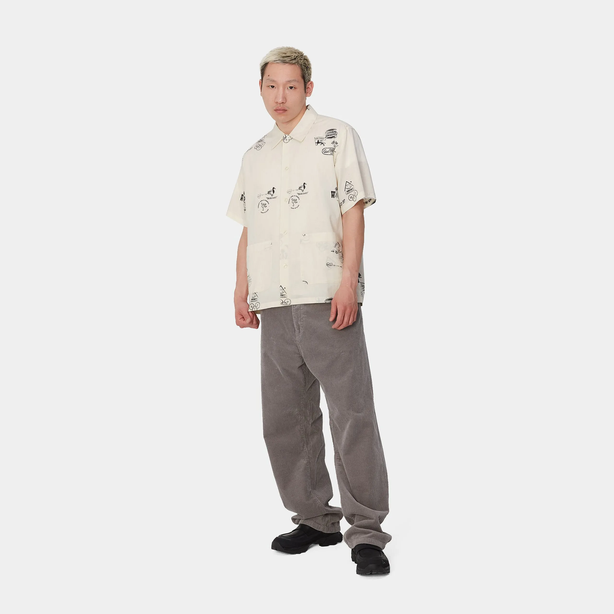 Hemden>Carhartt WIP S/S Stamp Shirt Stamp Print, Wax