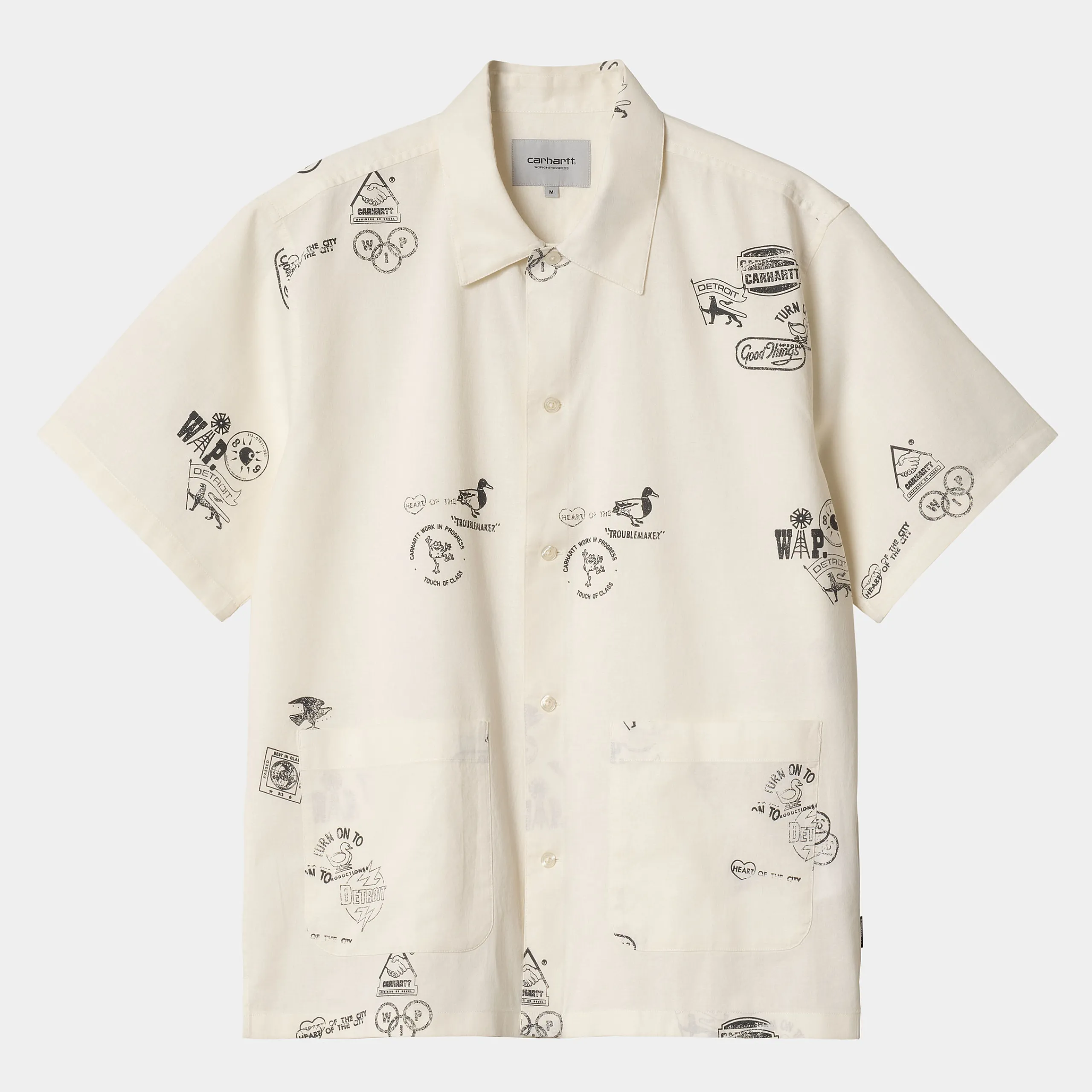 Hemden>Carhartt WIP S/S Stamp Shirt Stamp Print, Wax