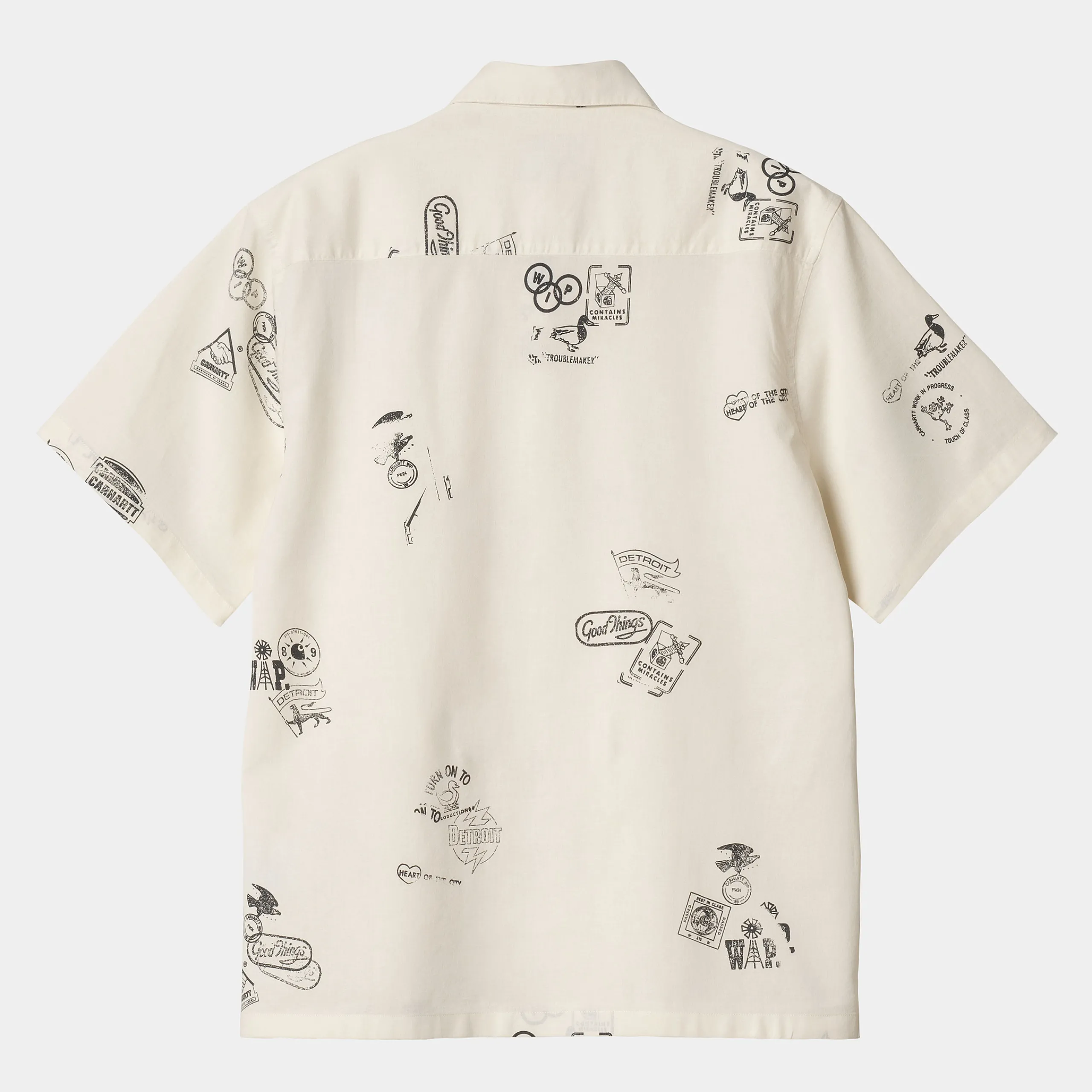 Hemden>Carhartt WIP S/S Stamp Shirt Stamp Print, Wax