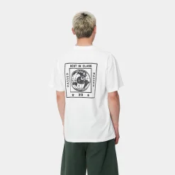 T-Shirts & Polos>Carhartt WIP S/S Stamp T-Shirt White / Black