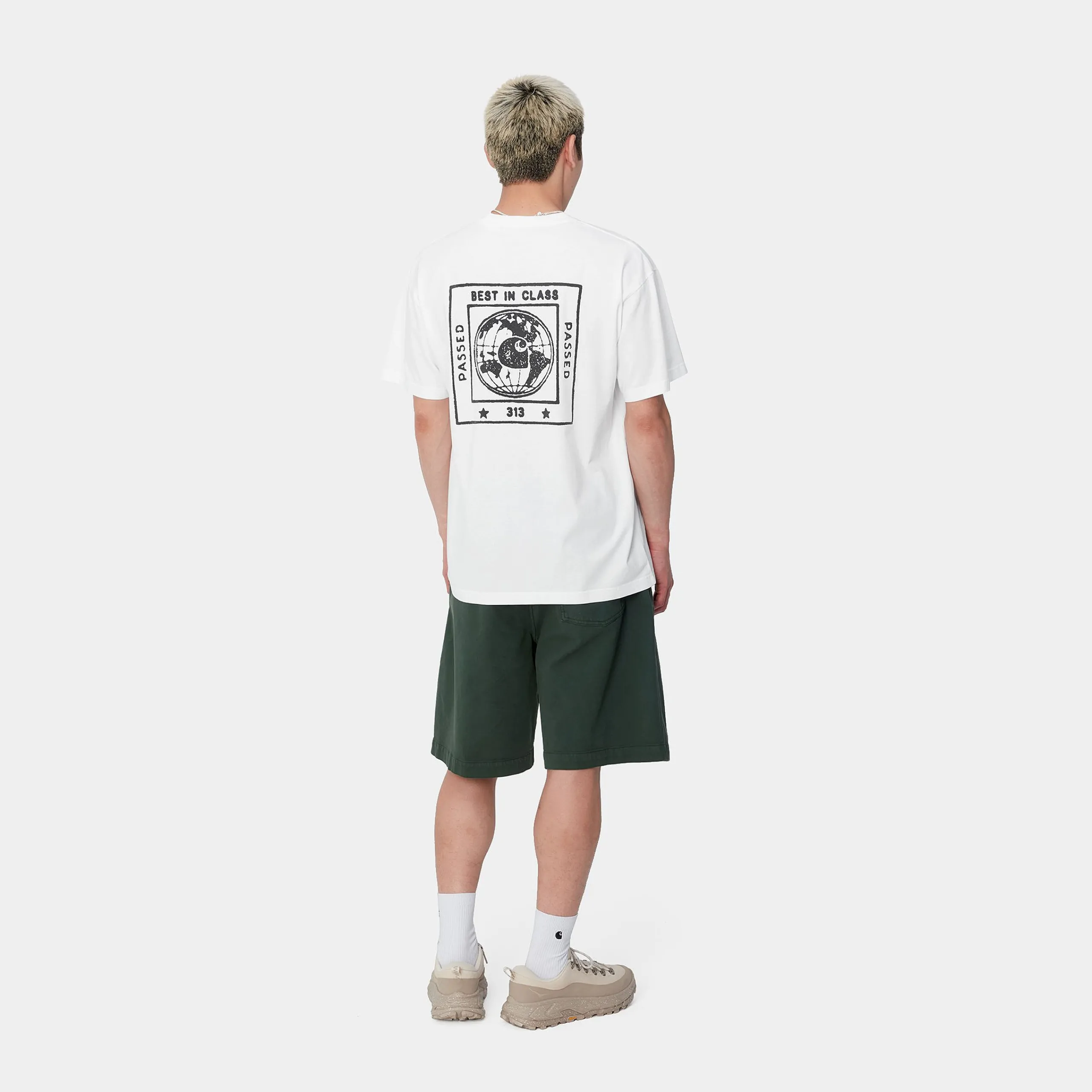 T-Shirts & Polos>Carhartt WIP S/S Stamp T-Shirt White / Black