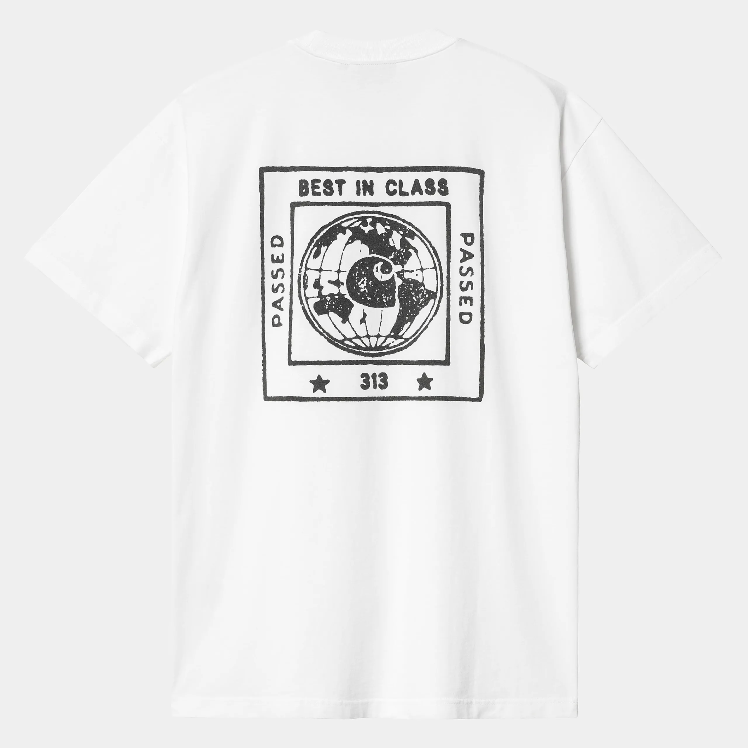 T-Shirts & Polos>Carhartt WIP S/S Stamp T-Shirt White / Black