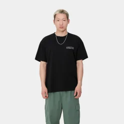 T-Shirts & Polos>Carhartt WIP S/S Stamp T-Shirt Black / White