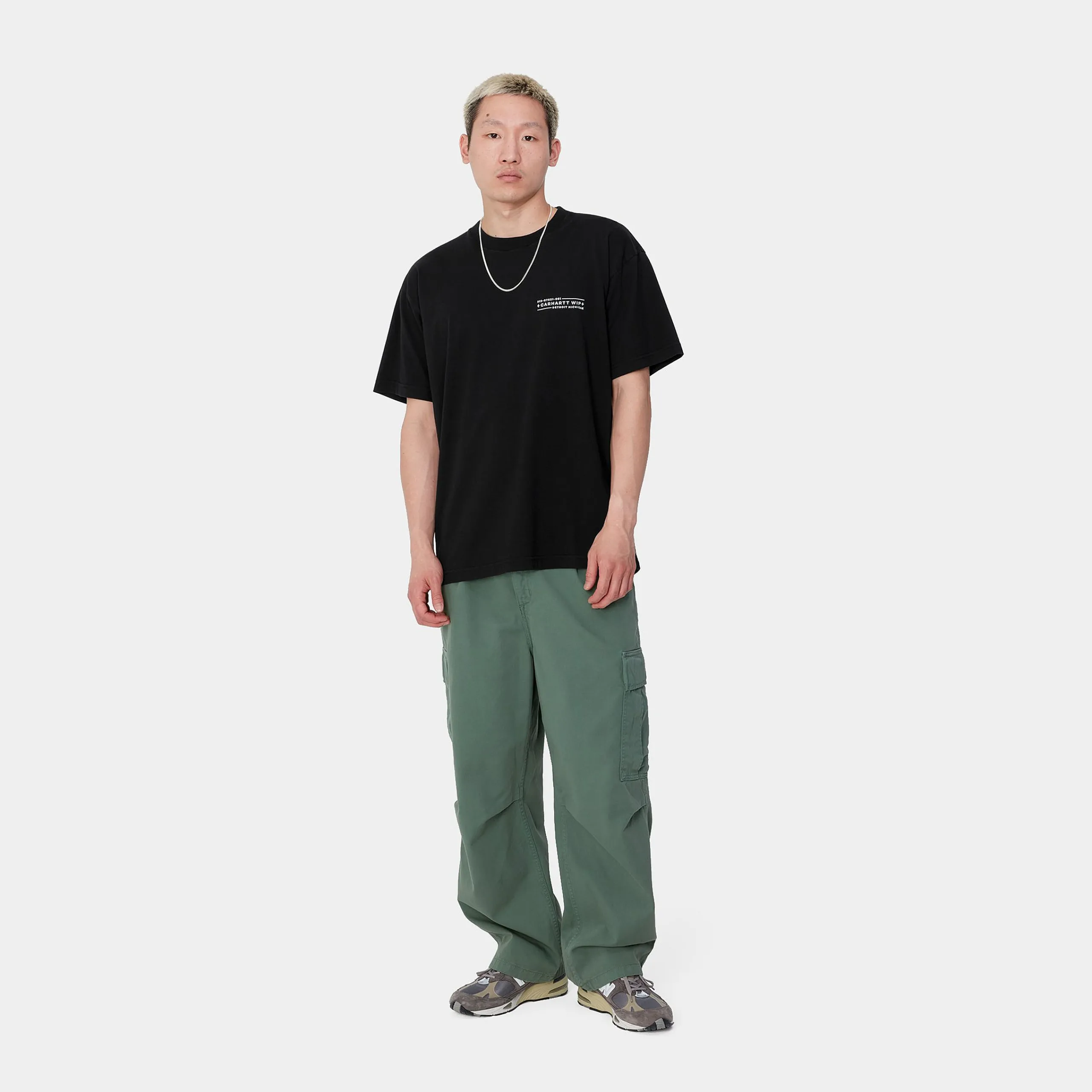 T-Shirts & Polos>Carhartt WIP S/S Stamp T-Shirt Black / White