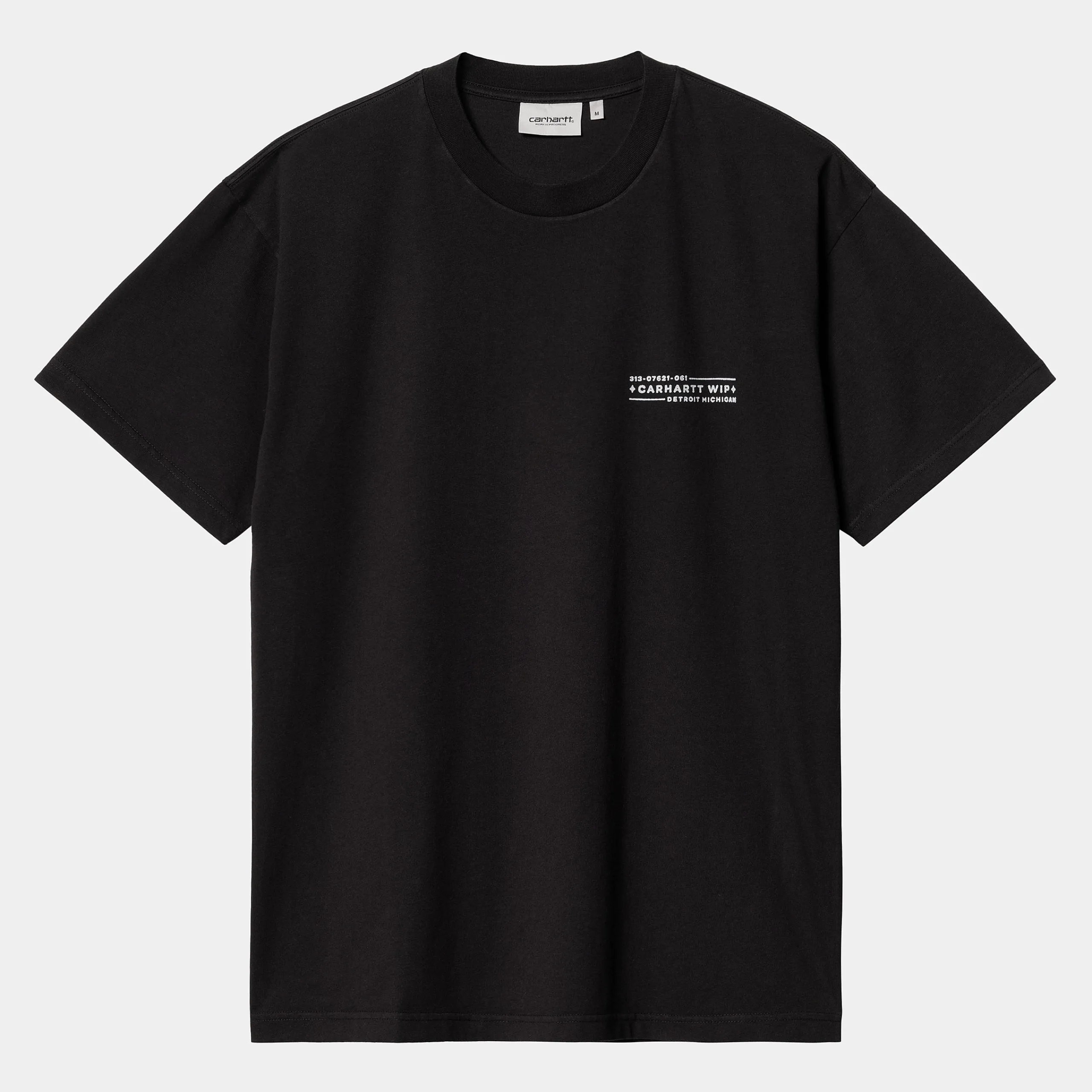 T-Shirts & Polos>Carhartt WIP S/S Stamp T-Shirt Black / White