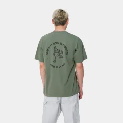 T-Shirts & Polos>Carhartt WIP S/S Stamp T-Shirt Duck Green / Black
