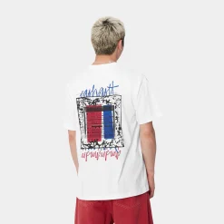 T-Shirts & Polos>Carhartt WIP S/S Stereo T-Shirt White