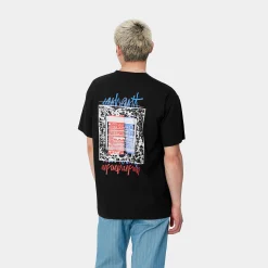 T-Shirts & Polos>Carhartt WIP S/S Stereo T-Shirt Black