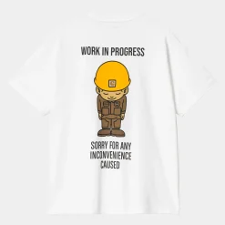 T-Shirts & Polos>Carhartt WIP S/S Sumimasen T-Shirt White