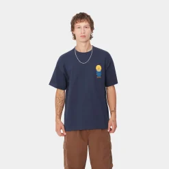 T-Shirts & Polos>Carhartt WIP S/S Sumimasen T-Shirt Air Force Blue