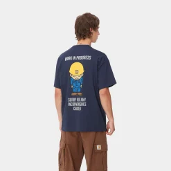 T-Shirts & Polos>Carhartt WIP S/S Sumimasen T-Shirt Air Force Blue