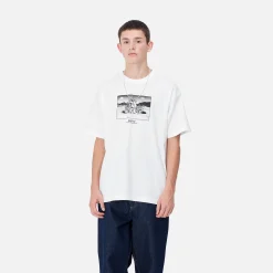 T-Shirts & Polos>Carhartt WIP S/S Think Tank T-Shirt White
