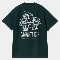 T-Shirts & Polos>Carhartt WIP S/S Think Tank T-Shirt Duck Blue