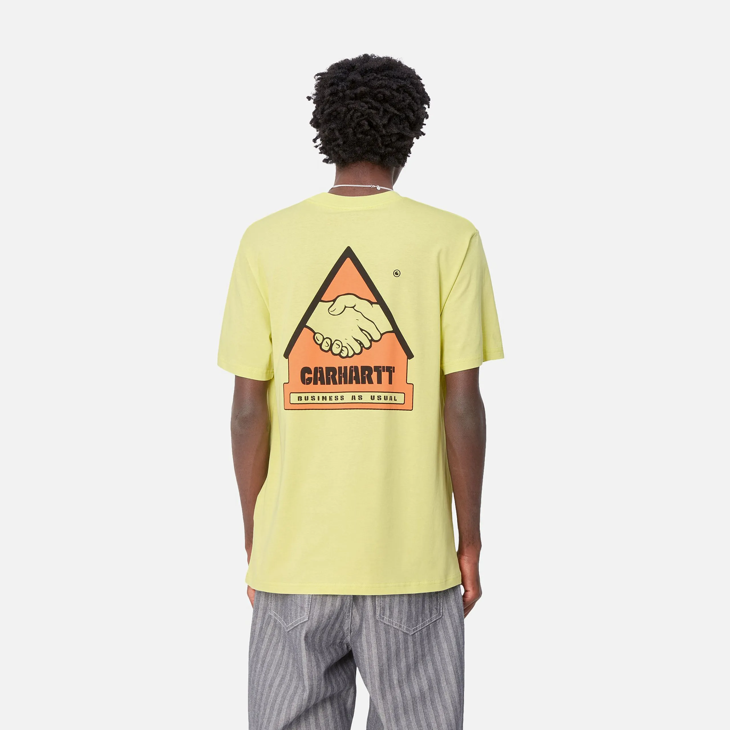 T-Shirts & Polos>Carhartt WIP S/S Trade T-Shirt Arctic Lime