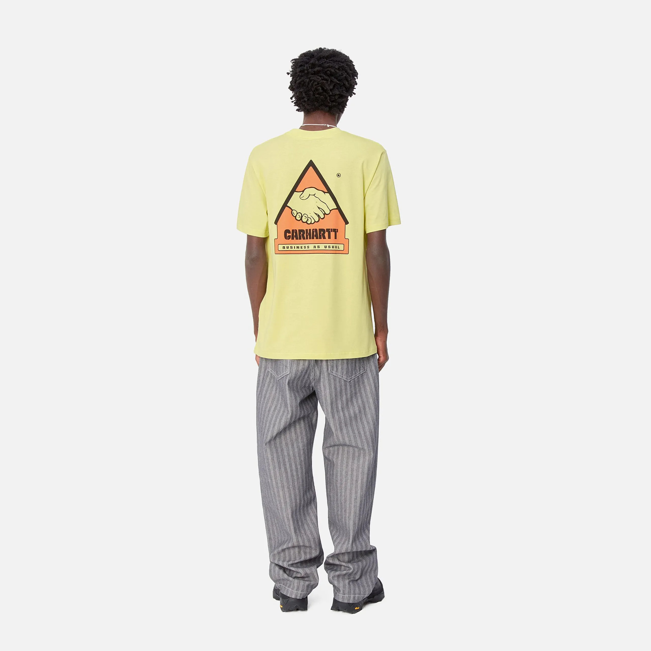 T-Shirts & Polos>Carhartt WIP S/S Trade T-Shirt Arctic Lime