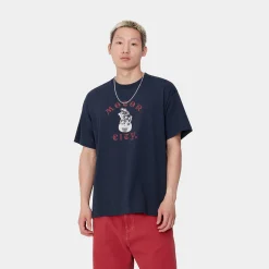 T-Shirts & Polos>Carhartt WIP S/S Tyre T-Shirt Air Force Blue