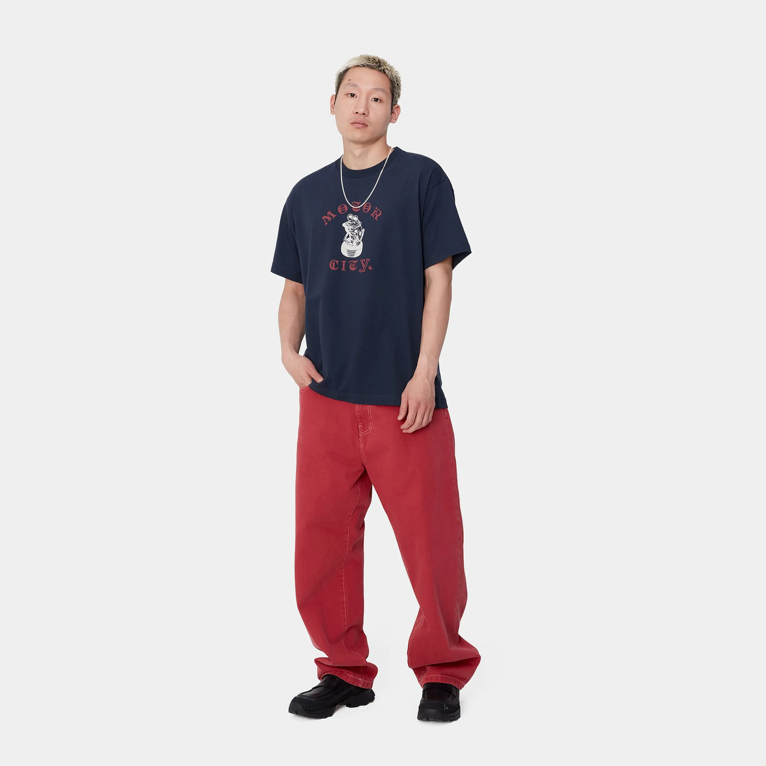 T-Shirts & Polos>Carhartt WIP S/S Tyre T-Shirt Air Force Blue