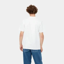 T-Shirts & Polos>Carhartt WIP S/S University Script T-Shirt White / Black