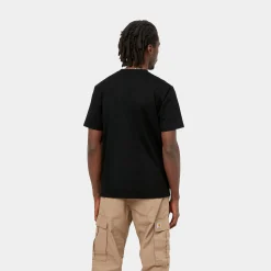 T-Shirts & Polos>Carhartt WIP S/S University Script T-Shirt Black / White