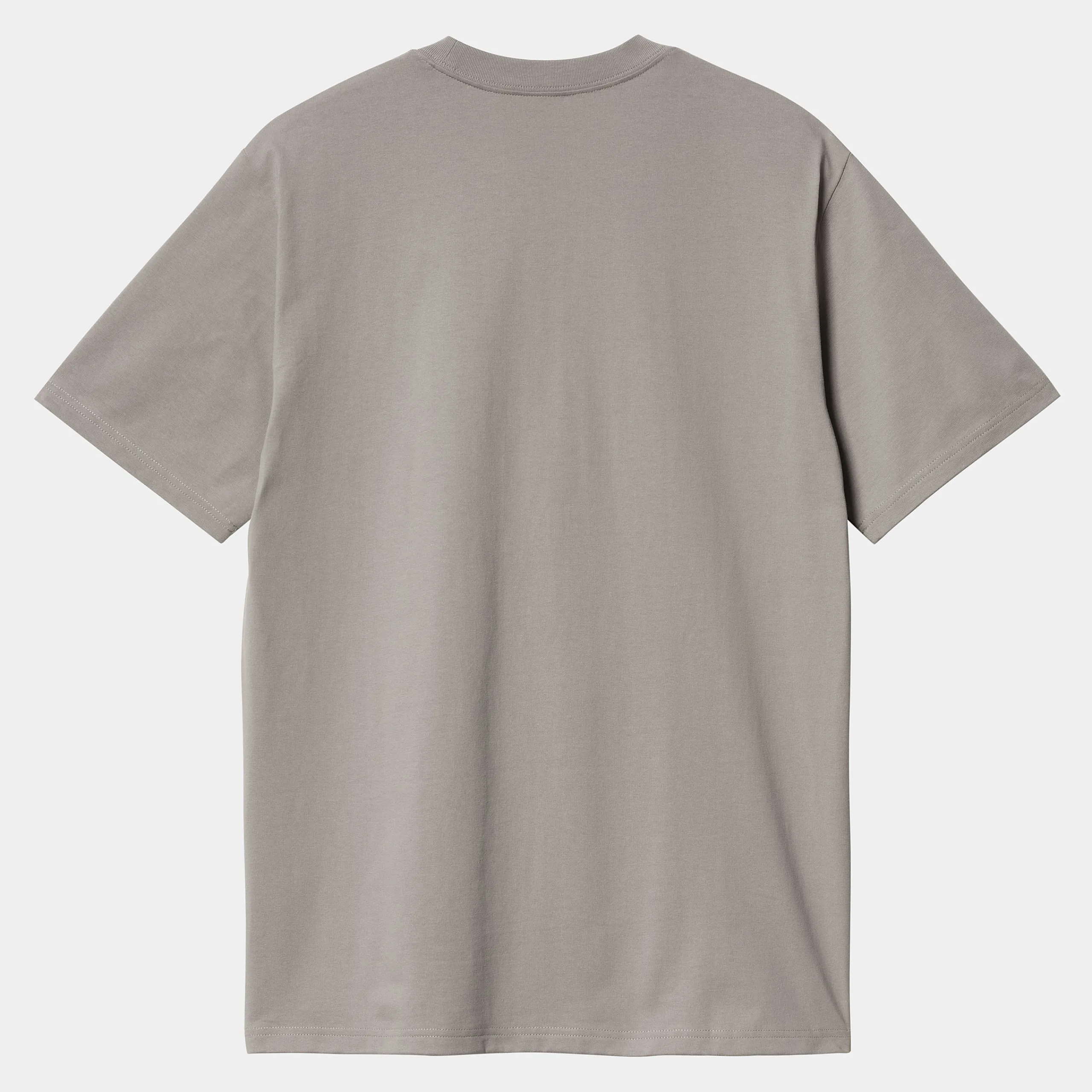 T-Shirts & Polos>Carhartt WIP S/S University Script T-Shirt Misty Grey / White