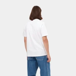 T-Shirts & Polos>Carhartt WIP S/S University T-Shirt White / Black