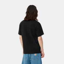 T-Shirts & Polos>Carhartt WIP S/S University T-Shirt Black / White