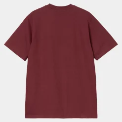 T-Shirts & Polos>Carhartt WIP S/S University T-Shirt Malbec / White