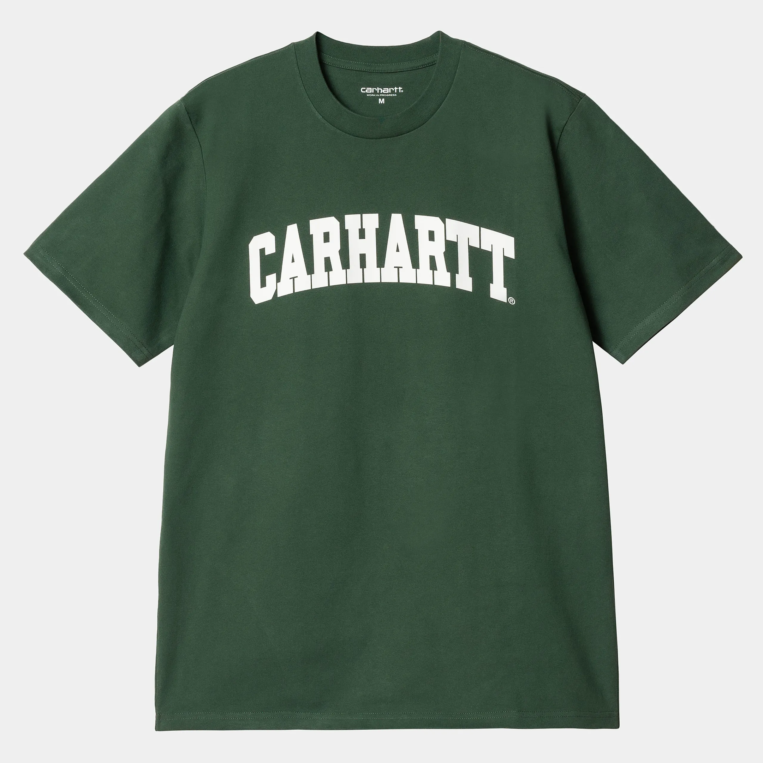 T-Shirts & Polos>Carhartt WIP S/S University T-Shirt Sycamore Tree / White