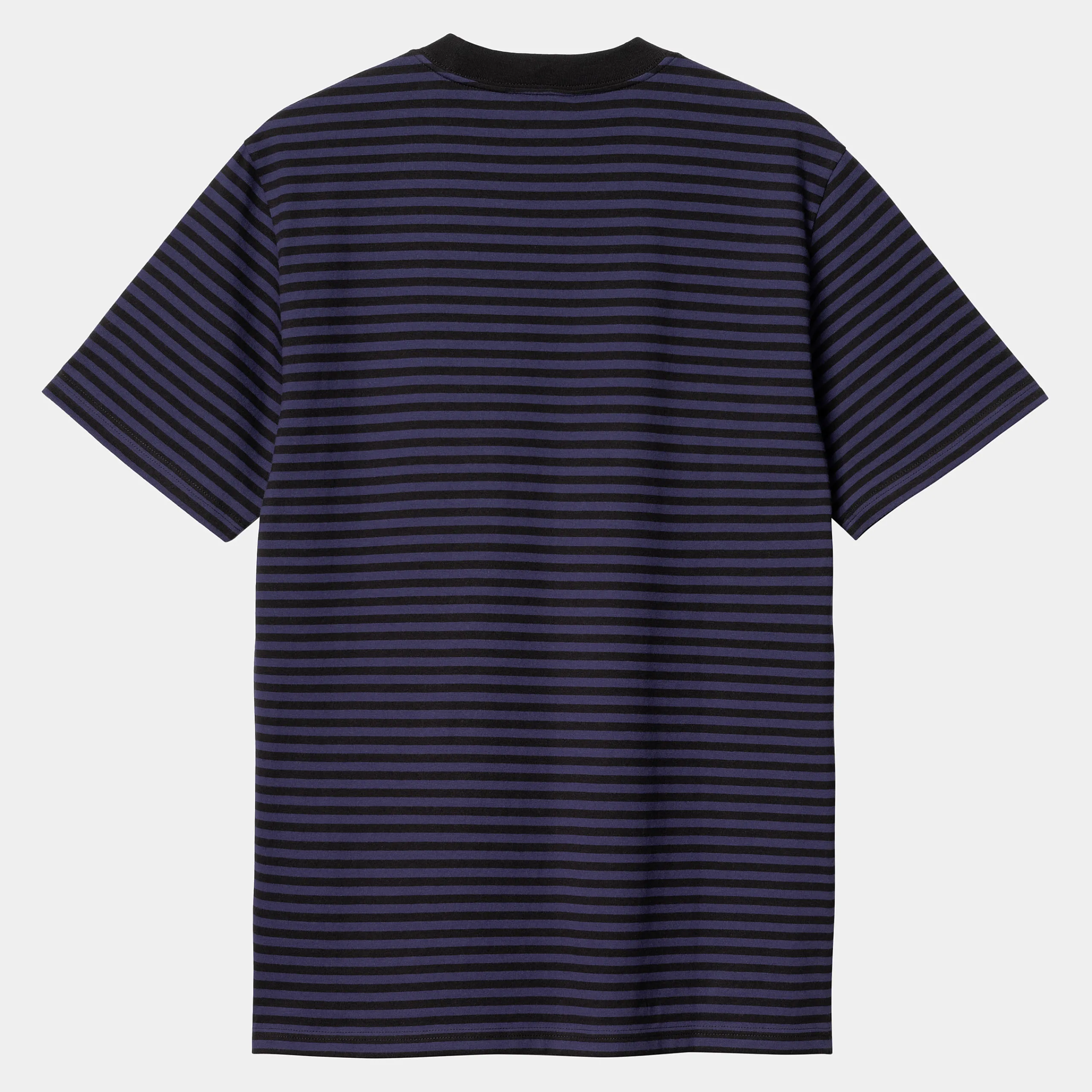 T-Shirts & Polos>Carhartt WIP S/S Verner Pocket T-Shirt Verner Stripe, Black / Aura