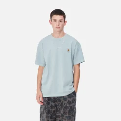 T-Shirts & Polos>Carhartt WIP S/S Vista T-Shirt Dusty Ice