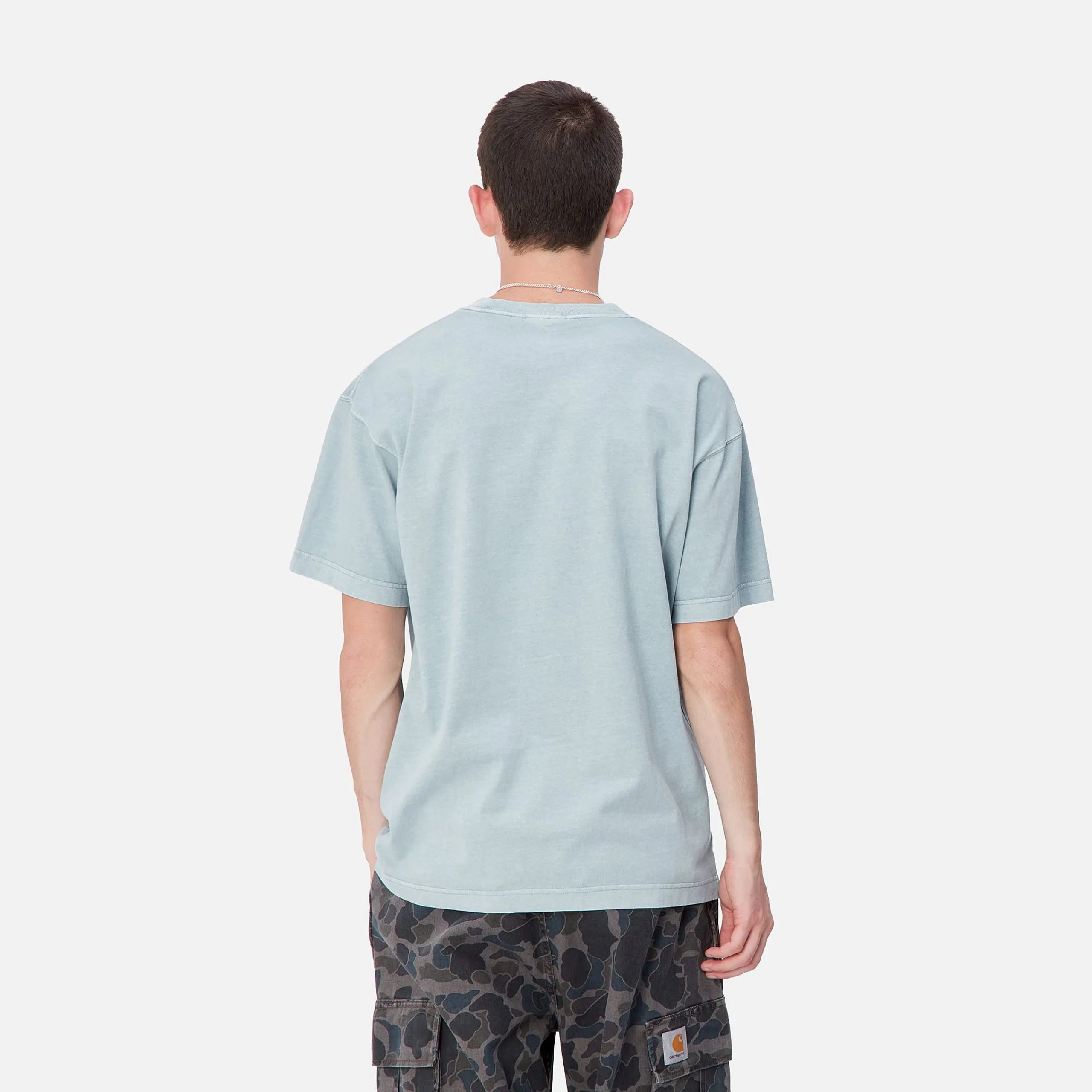T-Shirts & Polos>Carhartt WIP S/S Vista T-Shirt Dusty Ice