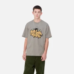 T-Shirts & Polos>Carhartt WIP S/S Yute T-Shirt Misty Grey