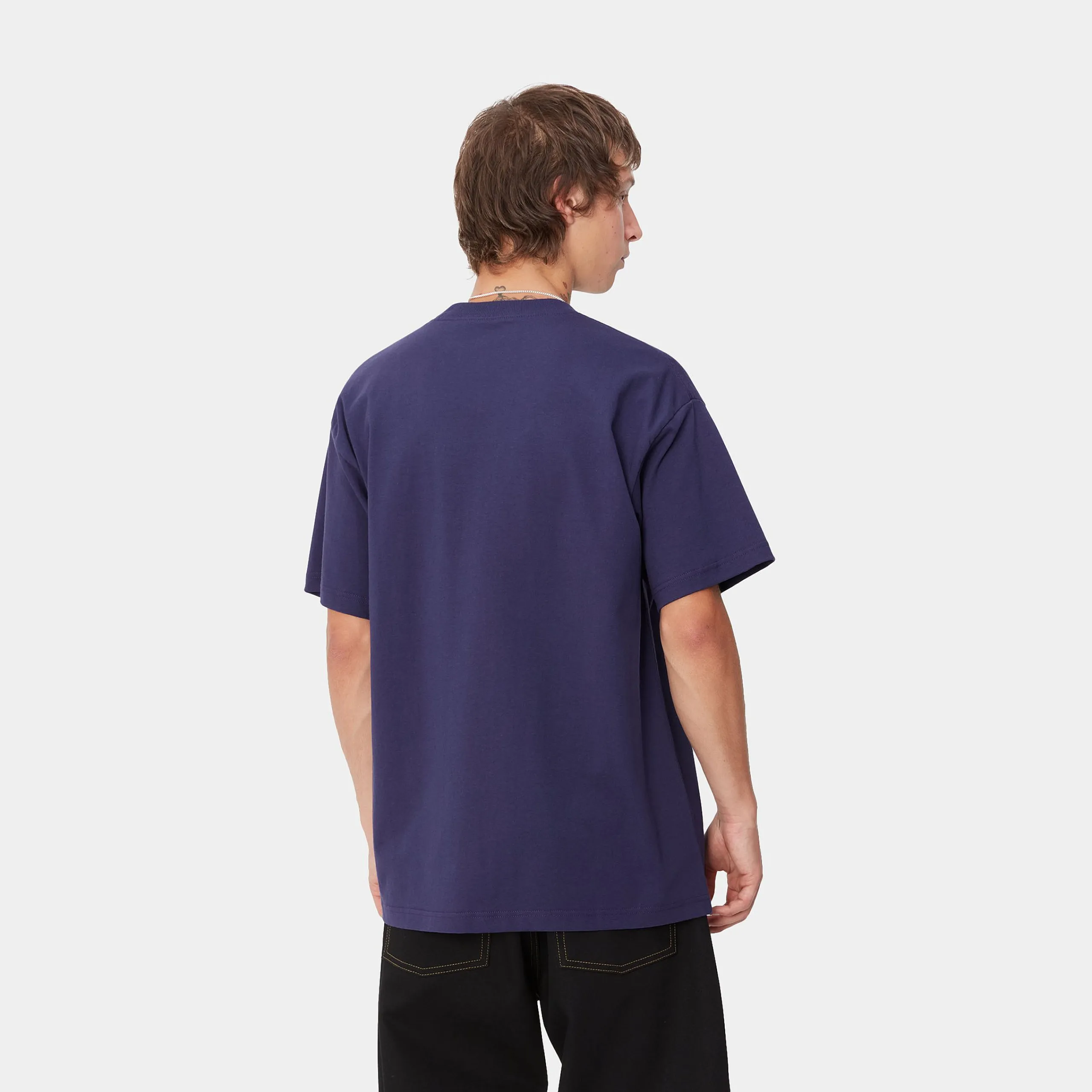 T-Shirts & Polos>Carhartt WIP S/S Yute T-Shirt Aura