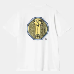 T-Shirts & Polos>Carhartt WIP S/S Zipper T-Shirt White
