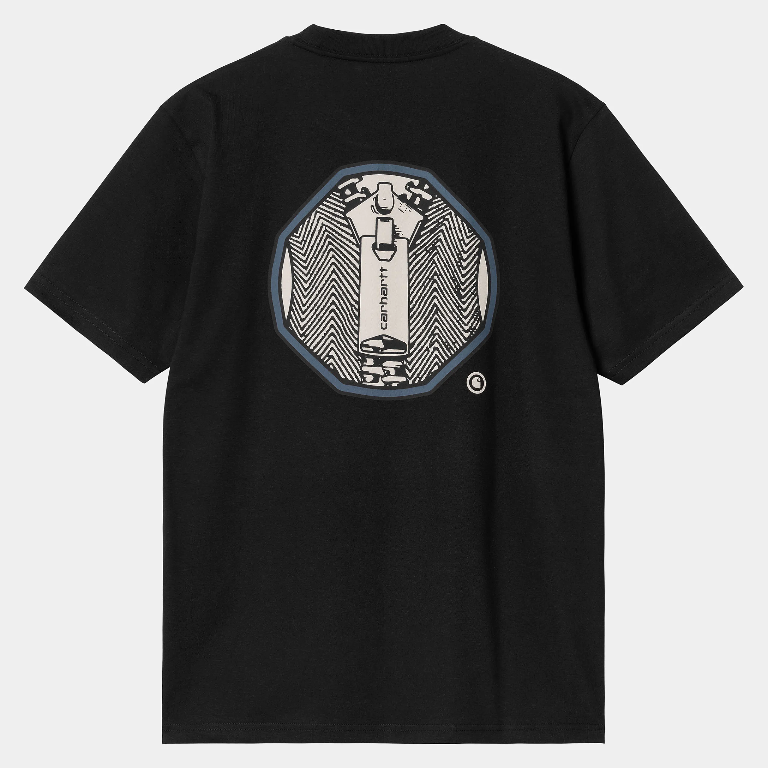 T-Shirts & Polos>Carhartt WIP S/S Zipper T-Shirt Black / MulticolorMoonbeam