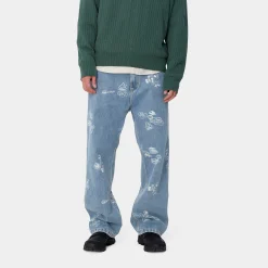 Denim|Hosen>Carhartt WIP Stamp Pant Stamp Print, Blue