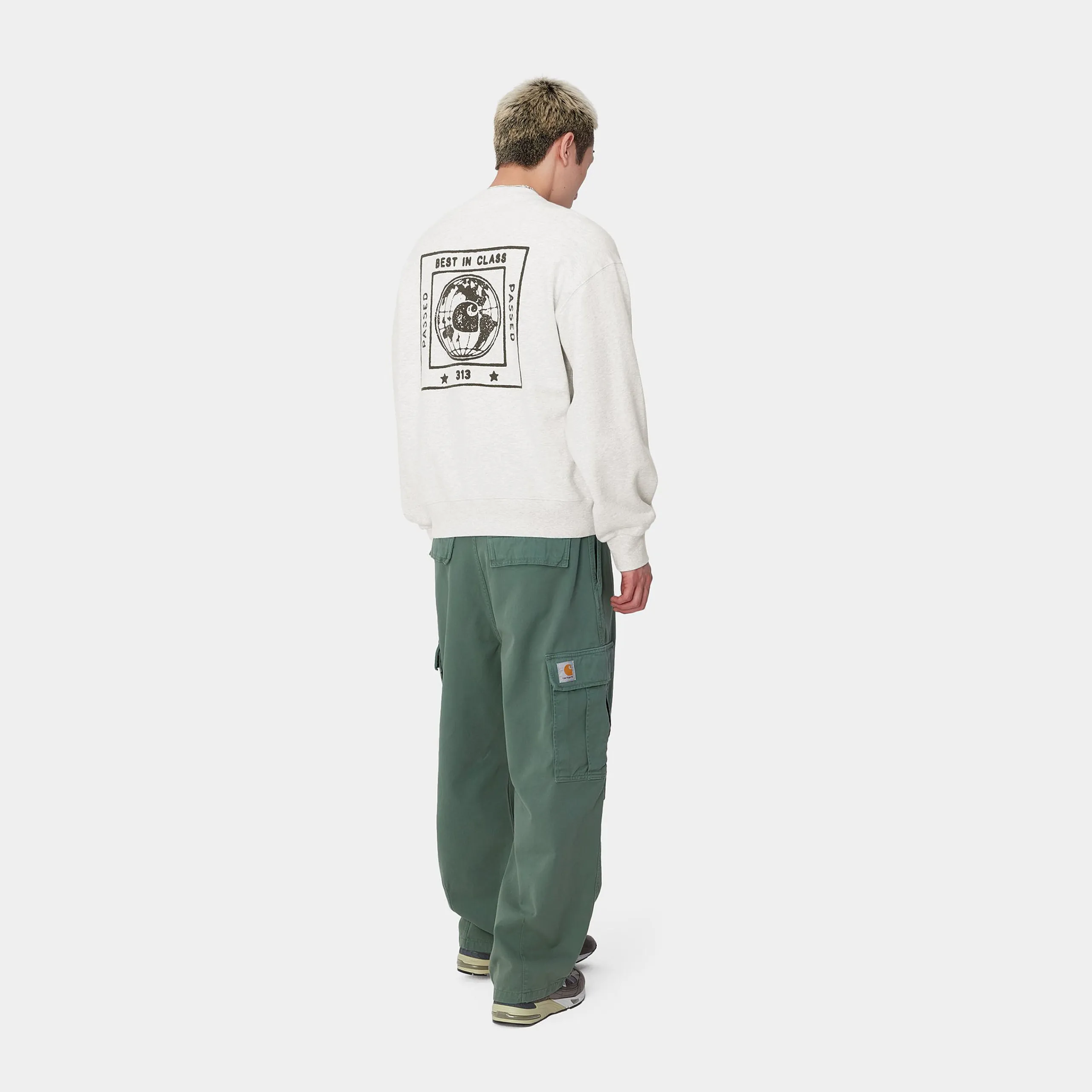 Sweats>Carhartt WIP Stamp Sweat Ash Heather / Black