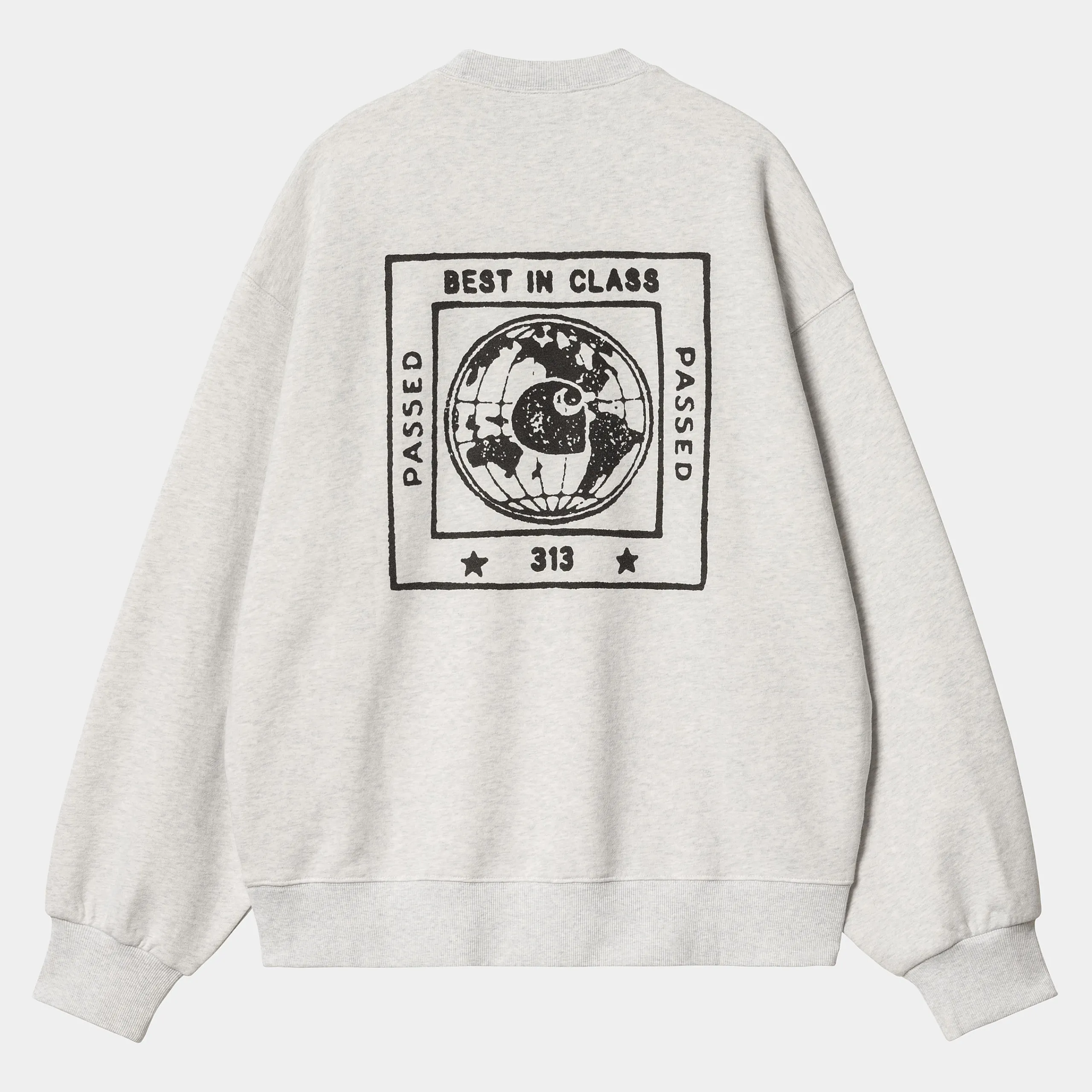 Sweats>Carhartt WIP Stamp Sweat Ash Heather / Black