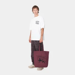 Accessoires|Accessoires>Carhartt WIP Stamp Tote Dusty Fuchsia / Black