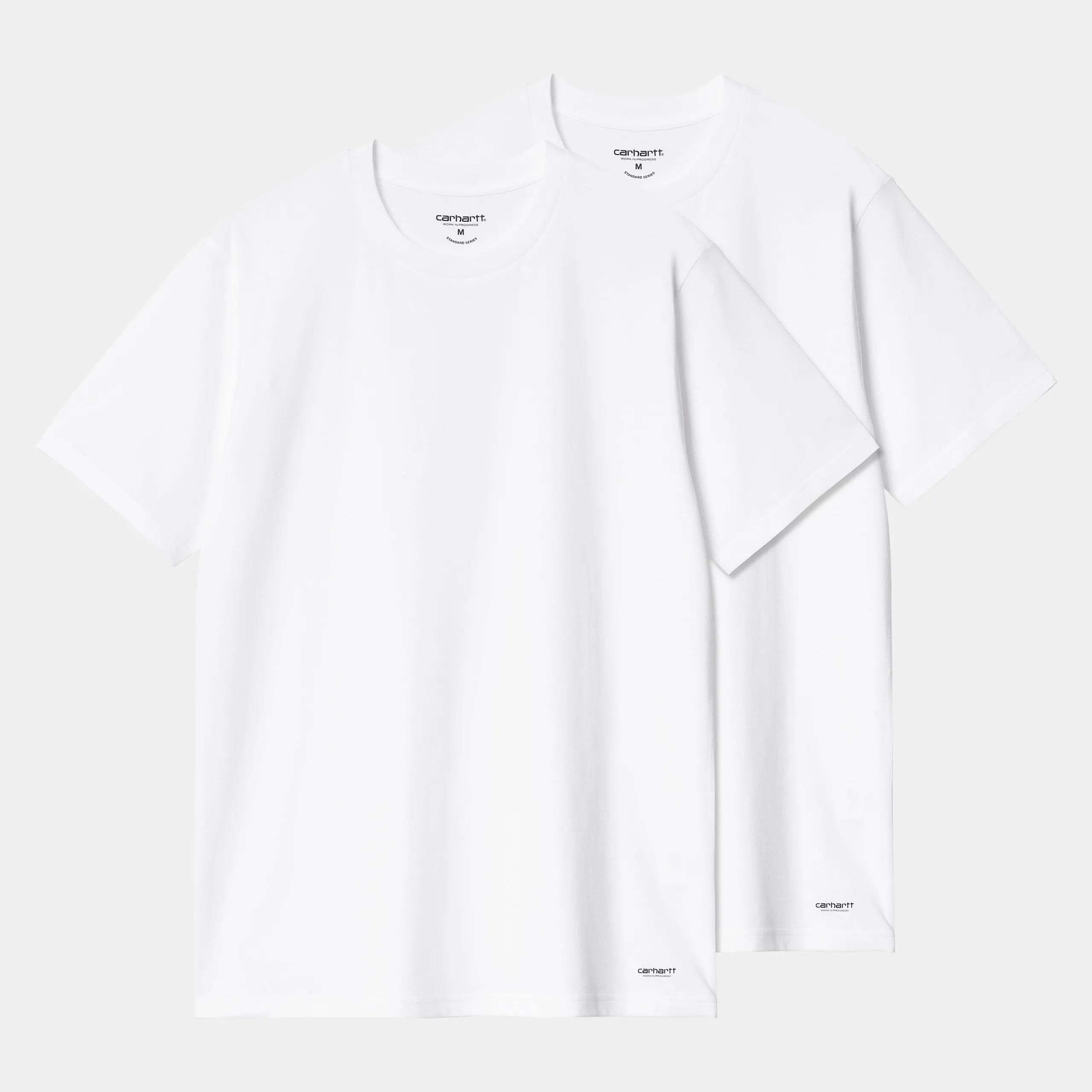 Unterwäsche>Carhartt WIP Standard Crew Neck T-Shirt White + White