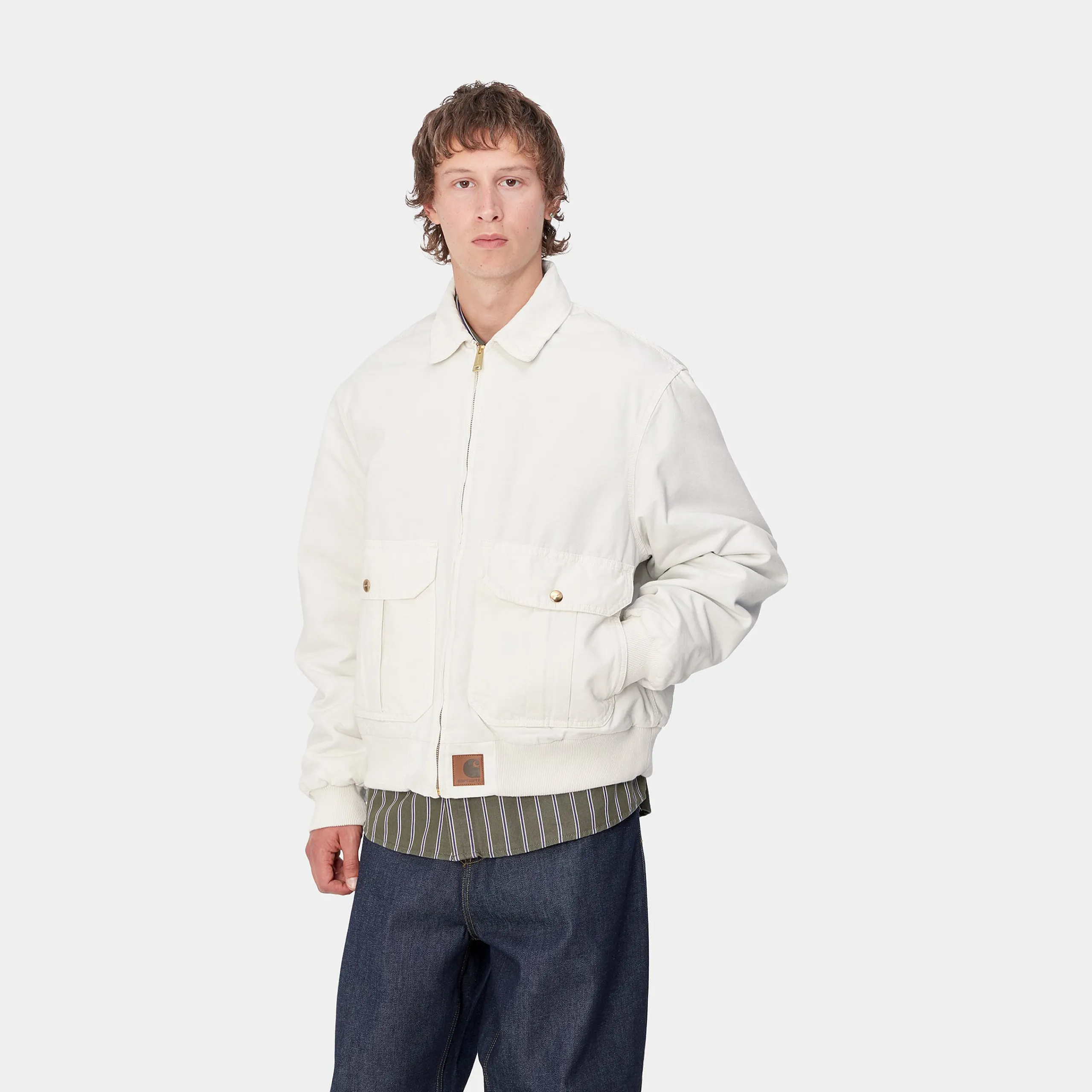 Jacken & Mäntel>Carhartt WIP Stanton Jacket Wax / Wax