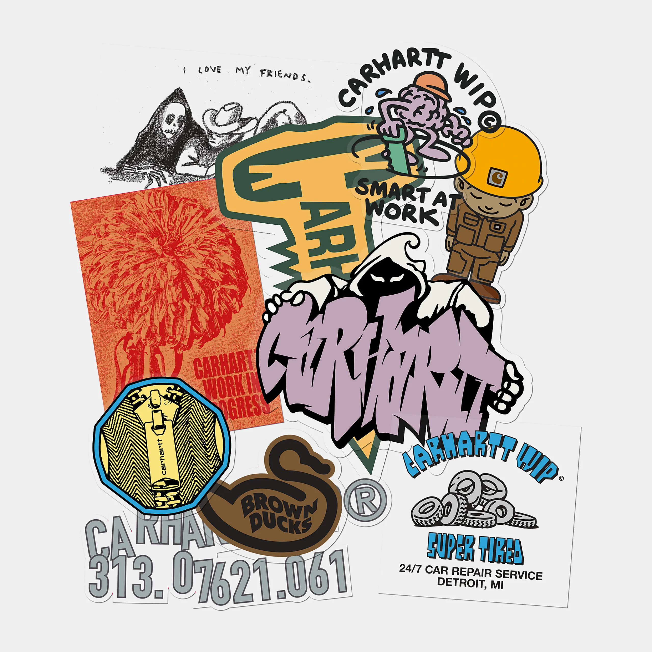 Gadgets|Gadgets>Carhartt WIP Sticker Bag (10 Pack) Multicolor (FW24)