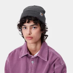 Accessoires|Accessoires>Carhartt WIP Stratus Hat Low Dark Grey Heather
