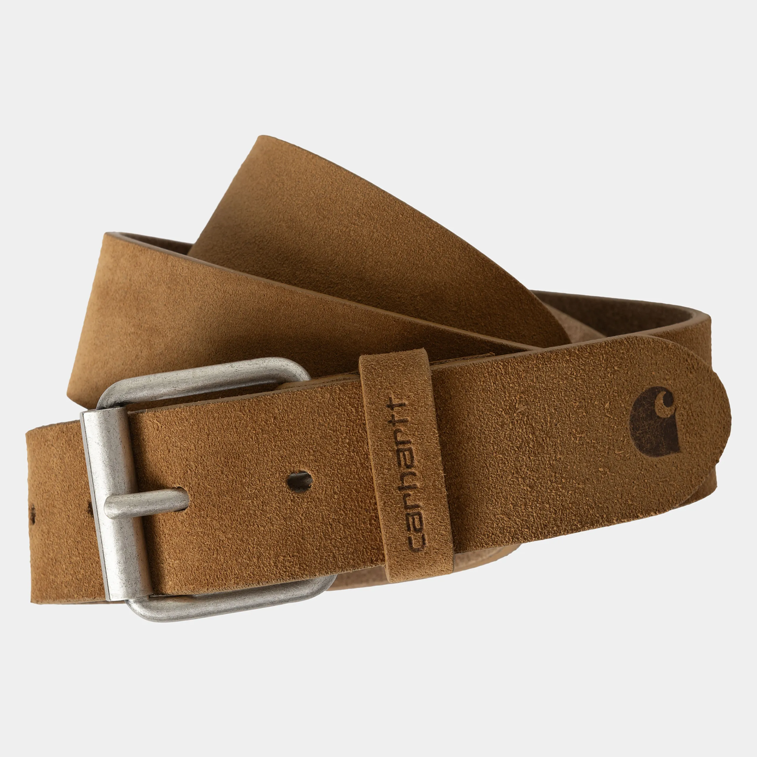 Accessoires|Accessoires>Carhartt WIP Suede Belt Hamilton Brown