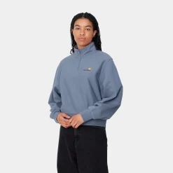 Sweats>Carhartt WIP W' American Script High Neck Sweatshirt Positano