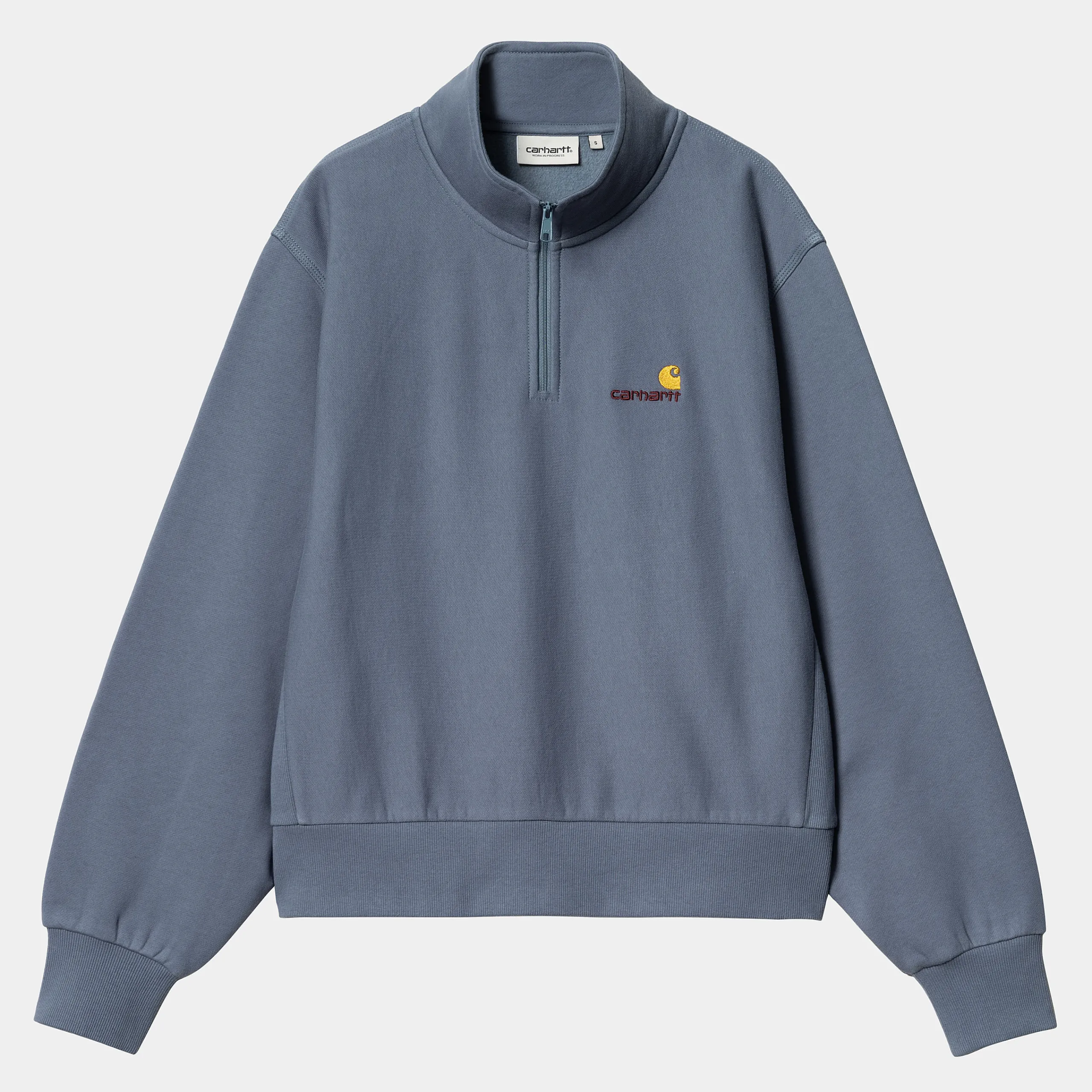 Sweats>Carhartt WIP W' American Script High Neck Sweatshirt Positano